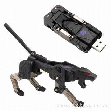 Animal USB Drive with Panda Shape, High Speed and 2 to 256GB Capacity, Comes in Black and White